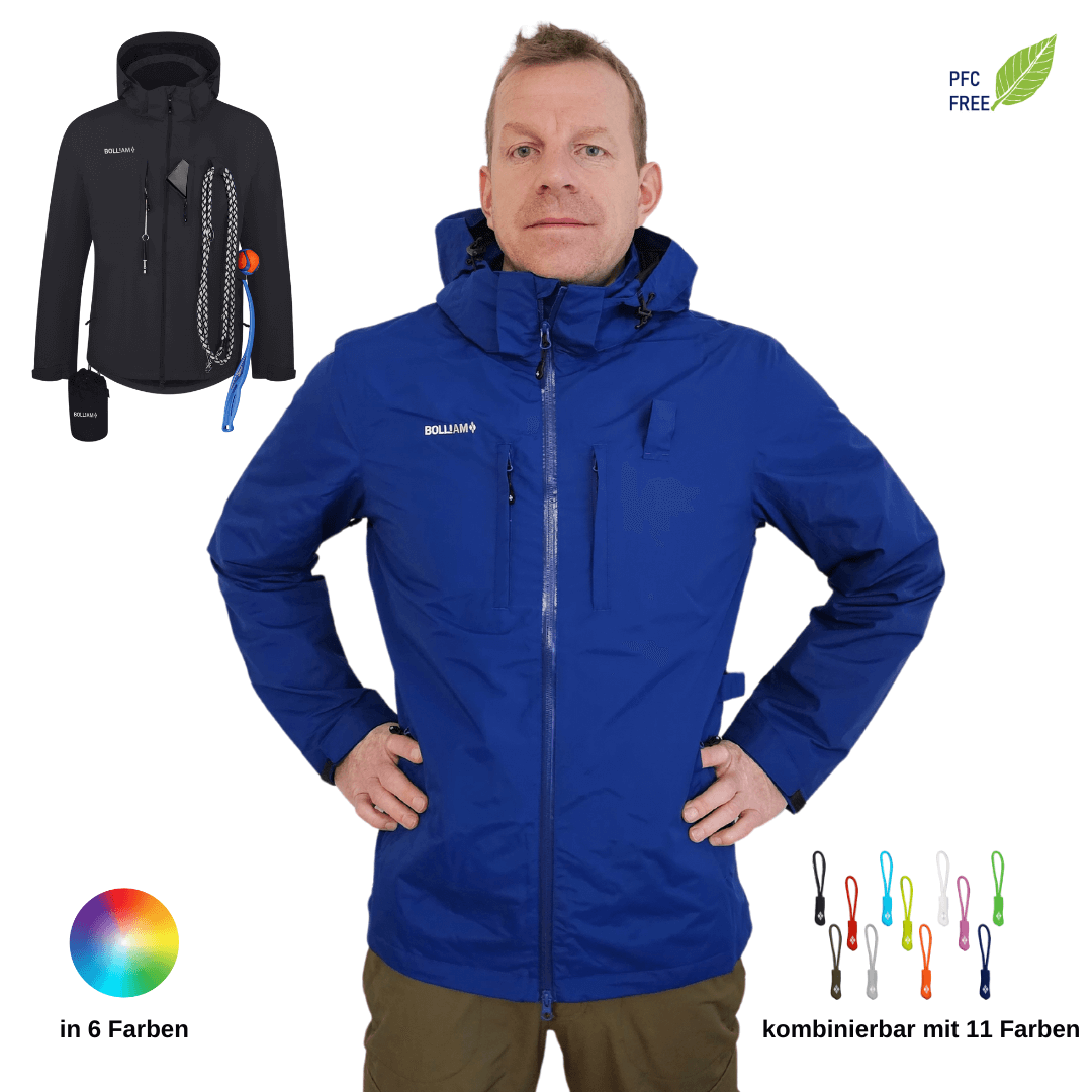 BOLLIAM-Innovative-Coole-Jacke-Fuer-Hundehalter-Herren-Gassi-Mantel-Funktionell-wasserdicht-atmungsaktiv-PFC-Frei-vieleFarben