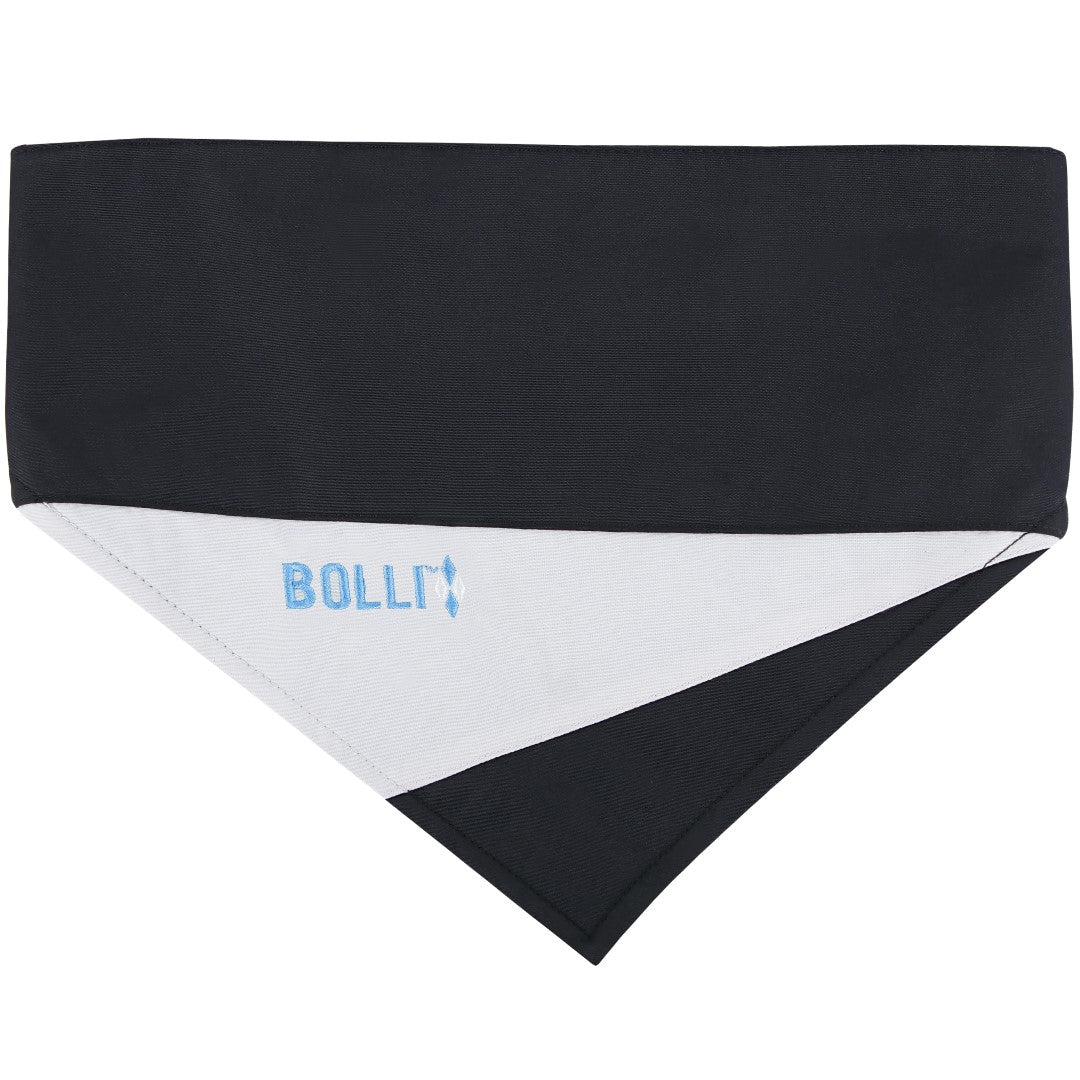 BOLLI-Cooles-Hunde-Halstuch-Bandana-Schwarz-Grau-Quicksilver