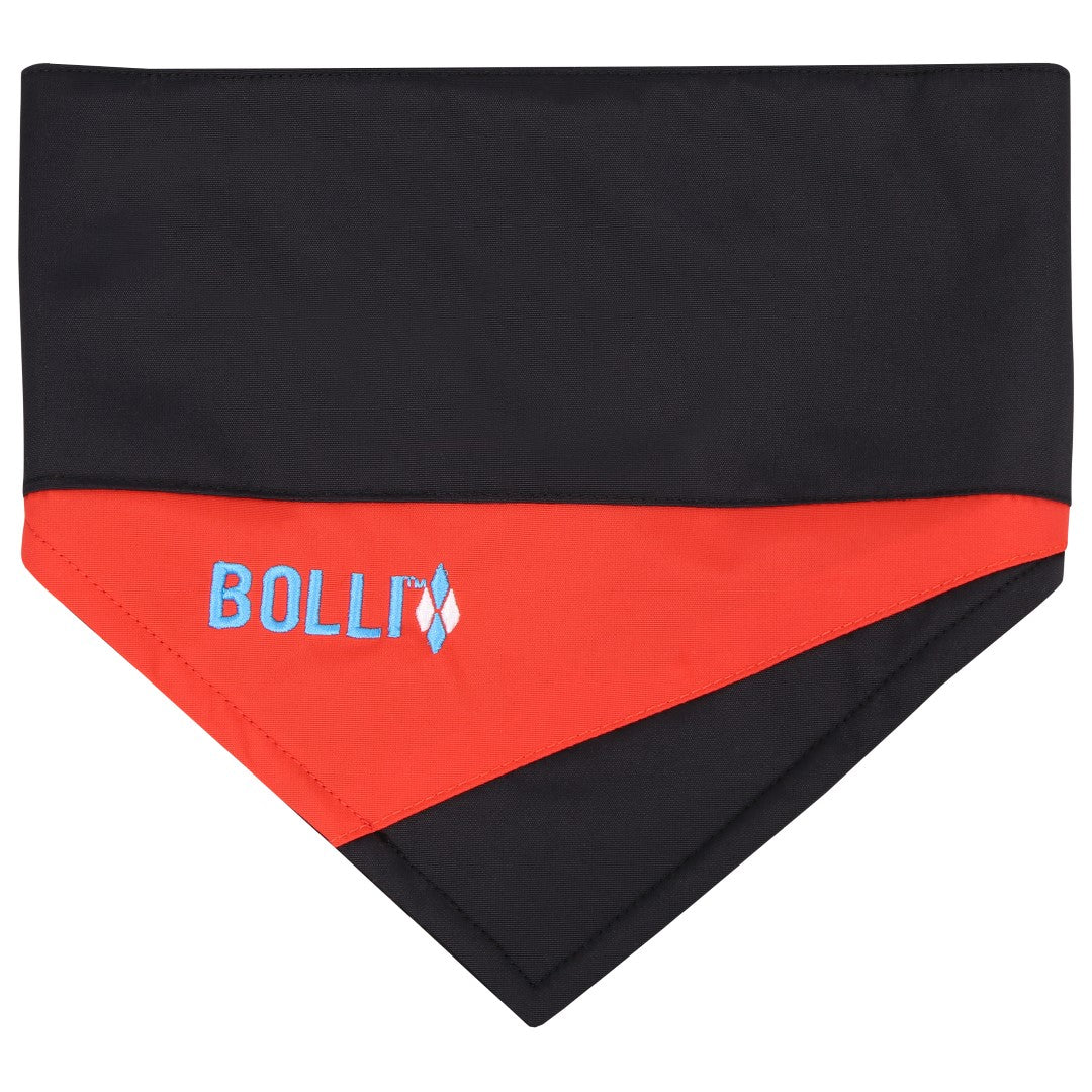 BOLLI-Cooles-Hunde-Halstuch-Bandana-Schwarz-Rot