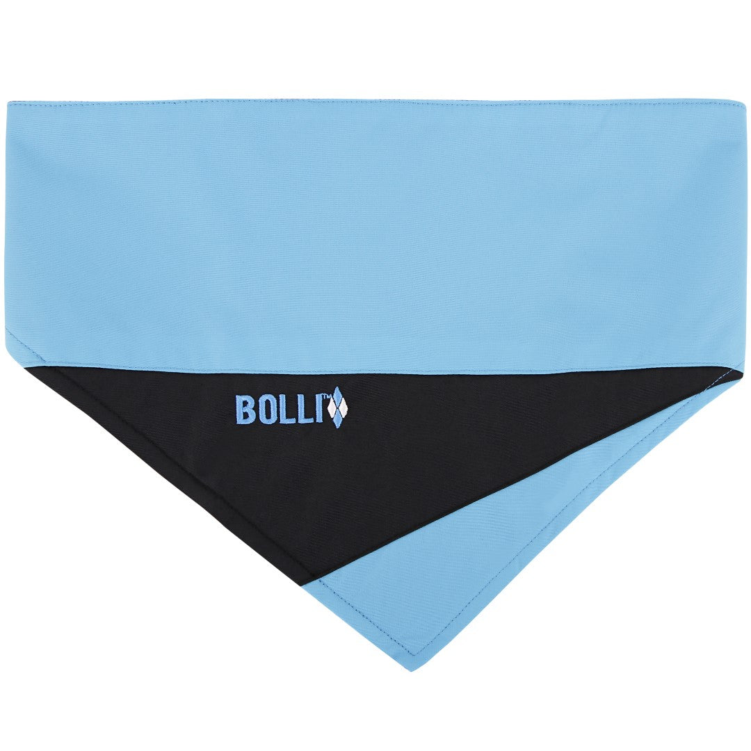 BOLLI-Cooles-Hunde-Halstuch-Bandana-Babyblau-Schwarz-Hellblau