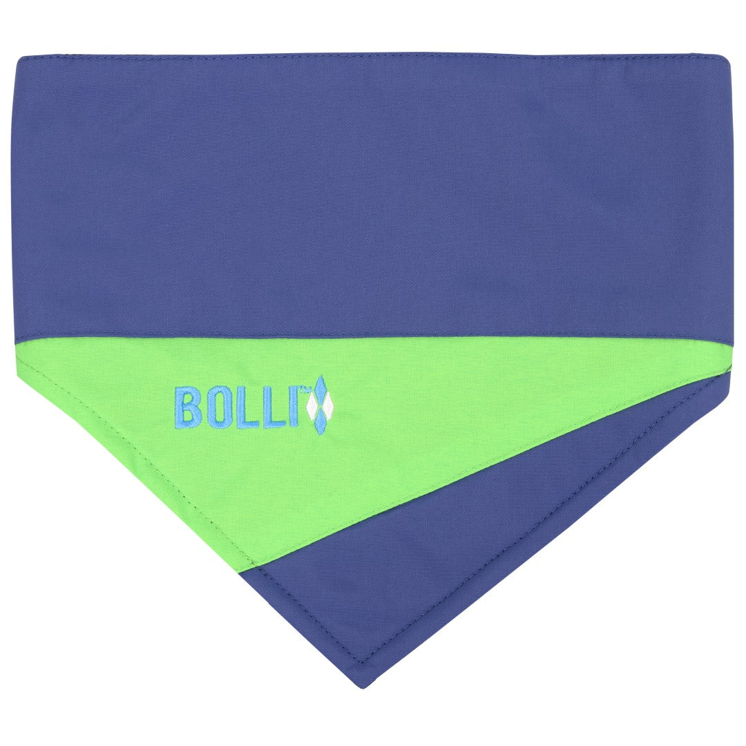 BOLLI-Cooles-Hunde-Halstuch-Bandana-Navyblau-Grün