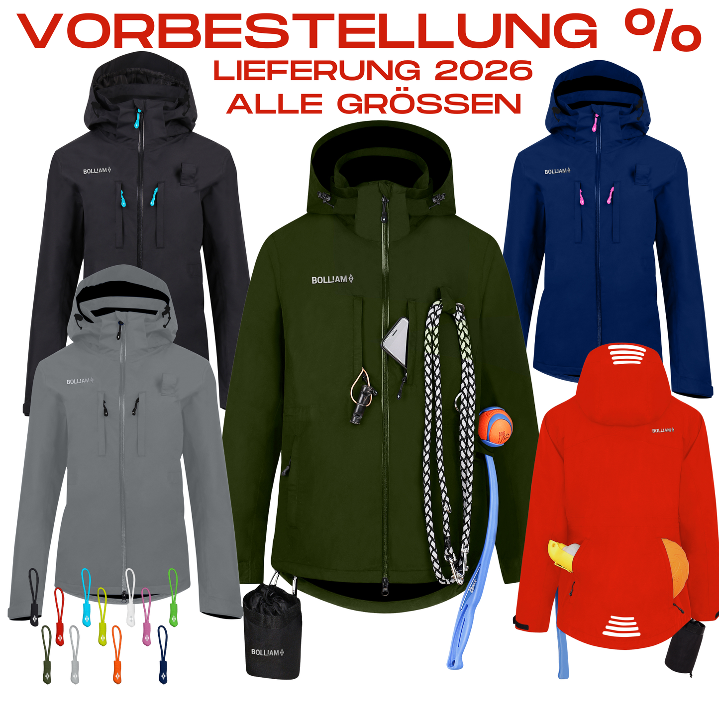 BOLLIAM-Hundehalterin-Jacke-Cool-Innovativ-Modern-Wasserabweisend-Mantel-viele-Farben-Damen-2026