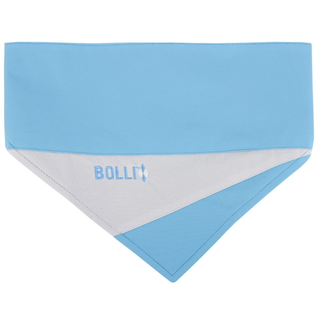 BOLLI-Cooles-Hunde-Halstuch-Bandana-Babyblau-Hellblau-Grau-Quicksilver